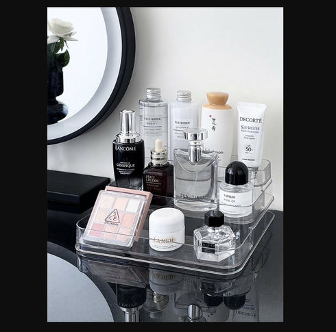 Transparent 3 Tier Tabletop Makeup Organiser