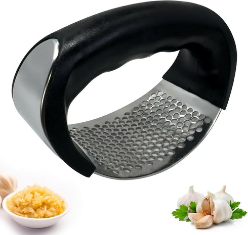 Garlic Press Mincer Ginger Crusher Peeler Squeezer