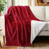 Striped Pattern Sherpa Fleece Throw