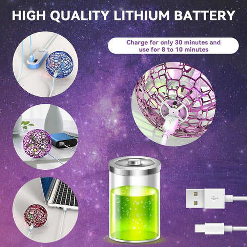 Hand Control Flying Spinner Ball