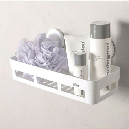 Rectangular shelf with suction cups