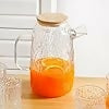 Textured Glass Carafe with Tumblers