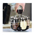 6 Piece Glass Spice Jar Rack With Rotating Stand