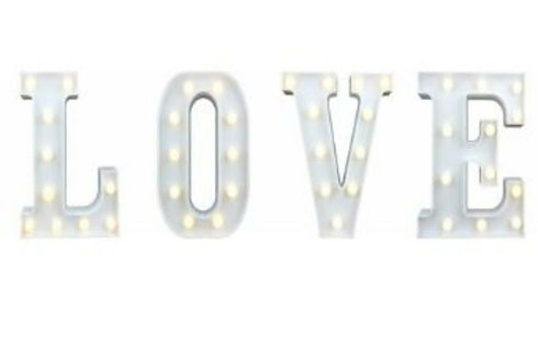 Portable Led Letter Lights - LOVE