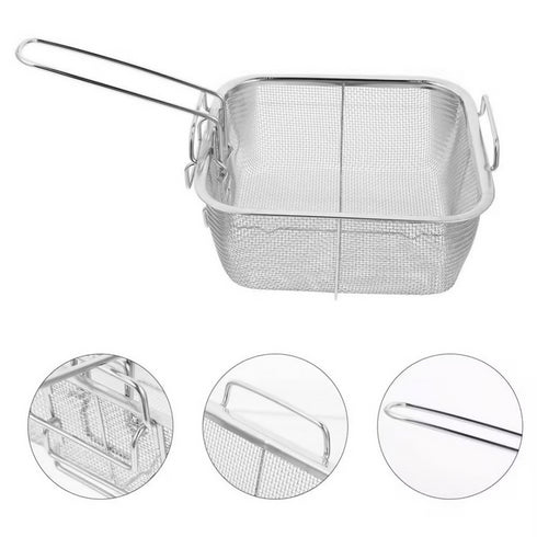 Square Stainless Steel Deep Fry Basket