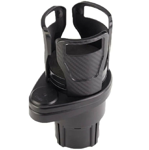 Car Cup Holder Double Extender Adapter 360 Degree Rotatable