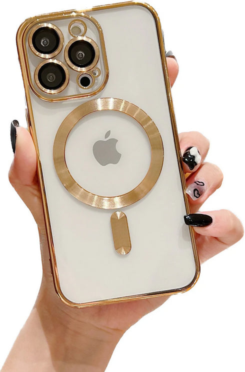 Magnetic phone case compatible to I-Phone 14 Pro.