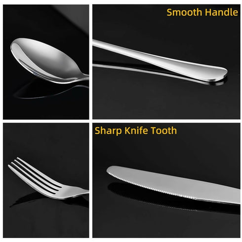 24 Piece Stainless Steel Cutlery Set
