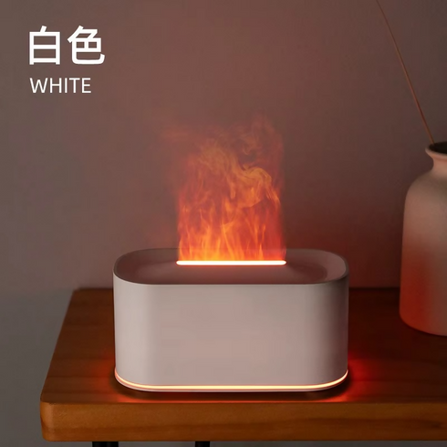 Flame Aroma Diffuser 3D Fireplace Effect 7-Colour LED Essential Oil
