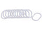 12-Pack Shower Curtain Rings Open C-Shape Design