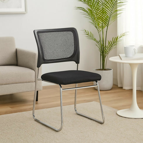 Compact Computer Chair - Breathable, Space-Saving