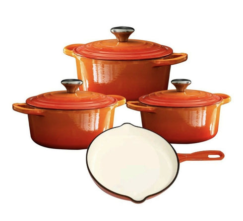 Portable Non-stick Cast Iron Pots 7 Piece