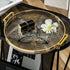 Luxury Round Decorative Serving Tray with Handles