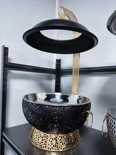 Round Stainless Steel Chafing Dish Buffet Set