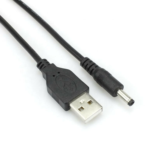 USB A to 4.0mm x 1.7mm DC 5V Power Cable, DC Power Plug Cable 1m