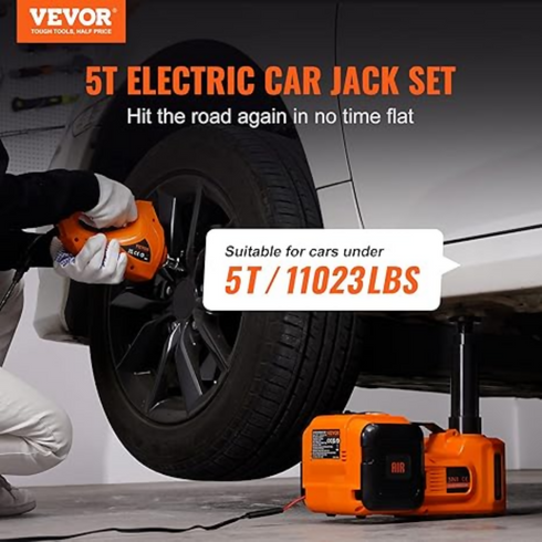 Electric Car Jack, 5 Ton/11023 LBS Hydraulic Jack Lift