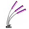Flexible LED Grow Light Desktop Clip Phyto Lamps for Indoor Plants-3 Heads