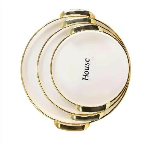 3PC Lux Serving Tray Set