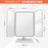 Portable LED Lighted Adjustable Angle Removable Cosmetic Mirror