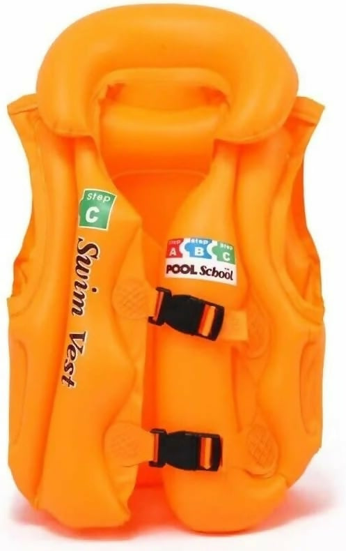 Swim Vest With Adjustable Strapes Inflatable Swim Vest For Kids Toddlers
