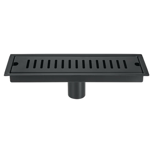 Black Linear Rectangular Floor Drain : 400x100mm