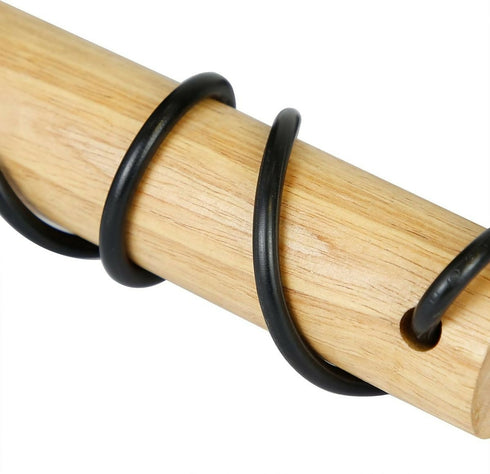 Vintage Cylindrical Wood Wall Light