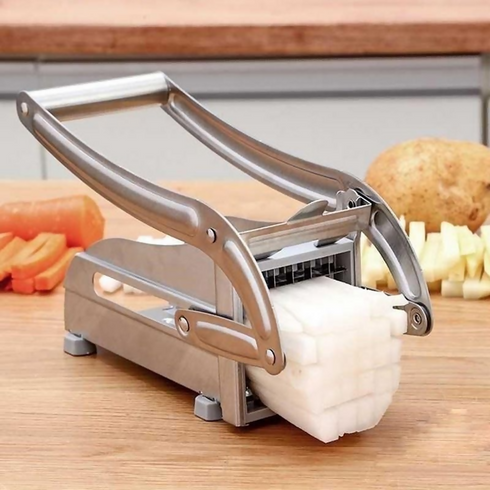 Stainless Steel Handheld Potato Chips Strip Slicer Tool