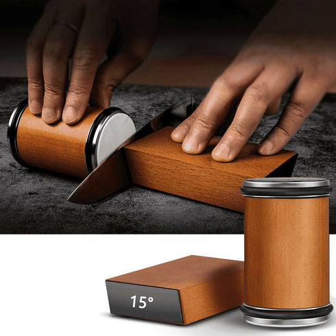 Rolling Knife Sharpener with Magnetic Guide for Professional Results