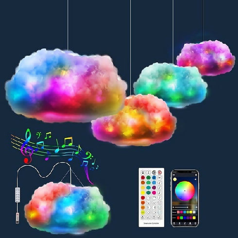 JG20375512 DIY RGB Colorful Cloud Light With App Control Lights Smart App