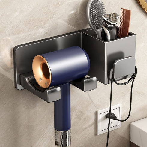 Aluminum Bathroom Hair Dryer Rack for Home