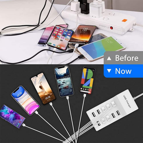 10-Port USB Wall Charger