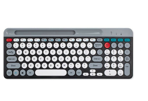 Fashion Phone Slot Portable Wireless Bluetooth Dual-Mode Keyboard