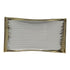 Rectangular Serving Plate with Gold Edge