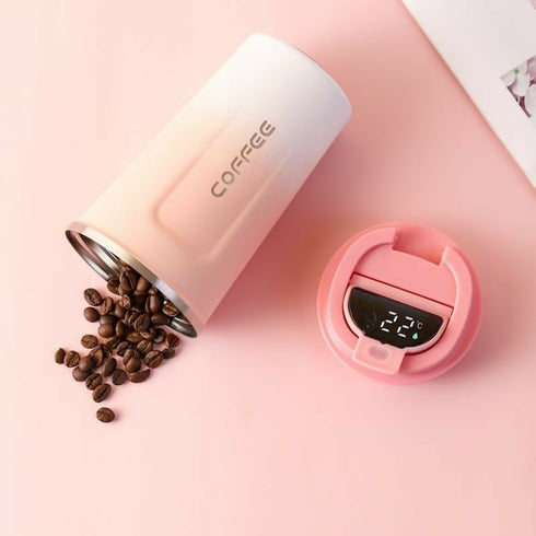 Vacuum Cup Stainless Steel Temperature Display Coffee Flask