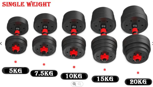 Adjustable Gym Fitness Combination Dumbbell Set 30KG