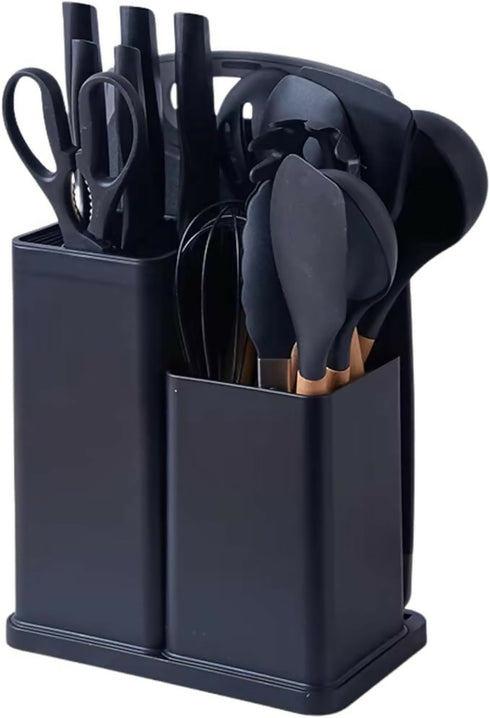 19-Piece Non-Toxic Silicone Cooking Utensils Set with Holder