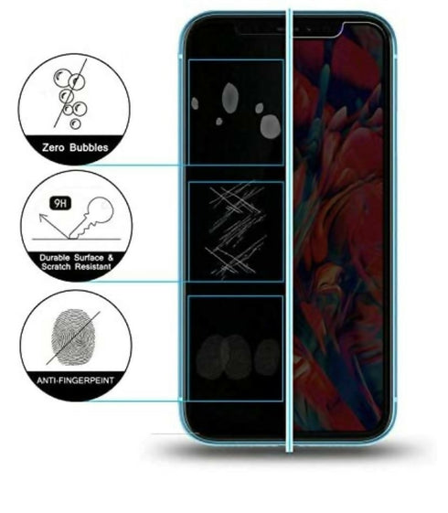 Anti Spy iPhone 7 Black Privacy Tempered Glass Screen Protector