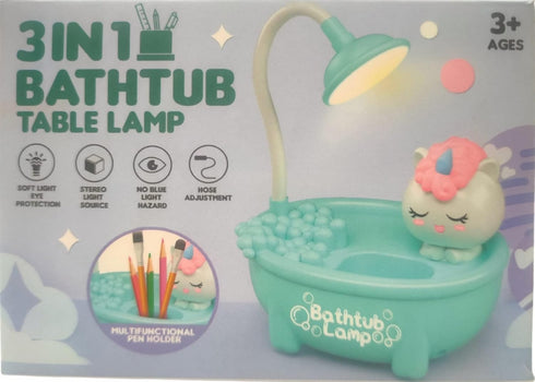 3 in 1 Cute Little Cartoon Bathtub Table Lamp.