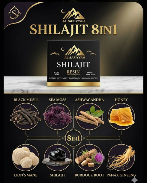 Al Safiyyah Shilajit Resin 8 in 1