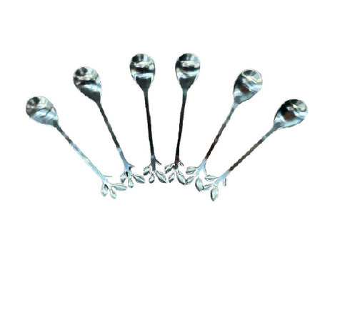 Silver Leaf Design Spoon