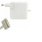 45W Magsafe 2 T Shape Replacement Charger Compatible with Macbook Air - White