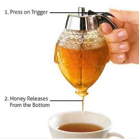 Portable Acrylic Honey Squeeze Dispenser