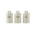 Portable Stainless Steel Bread Bin And Canister Set - Red