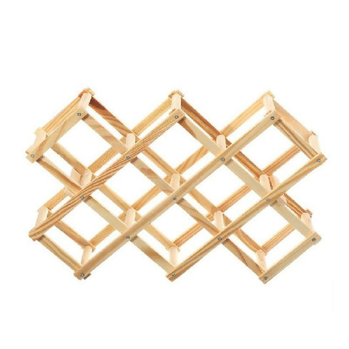 High Quality Wooden Folding Wine Rack