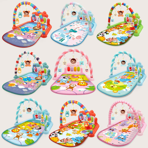 Kick & Play Piano Gym with Musical for Newborn Deluxe Baby Playmat