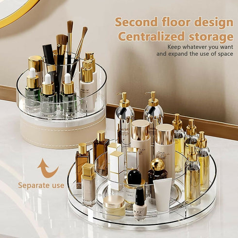 360 Rotatable Makeup Organizer Skincare Cosmetic Organizer