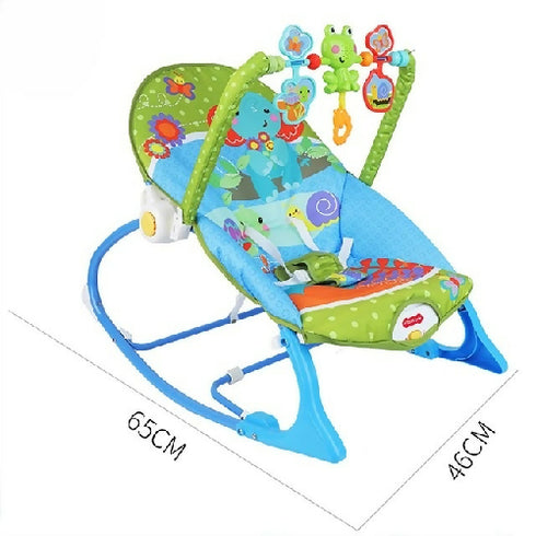 2-in-1 Baby Soothing Recliner Rocking Chair with Jingle Music