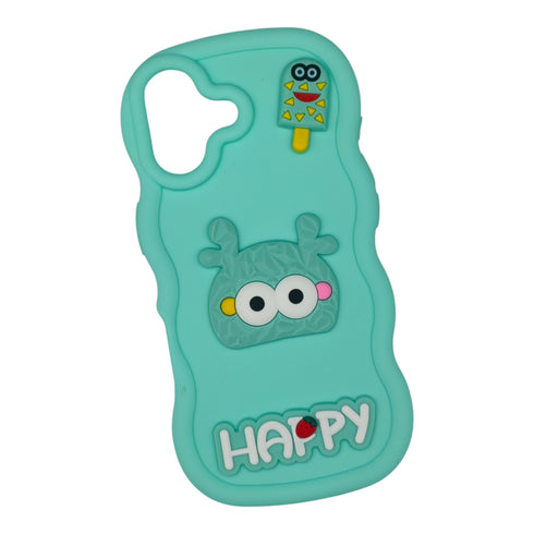 Cute 3D Cartoon Silicone Phone Case Cover Compatible with Iphone - 17