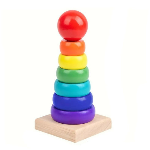 Stacking Rainbow Colour Tower for kids