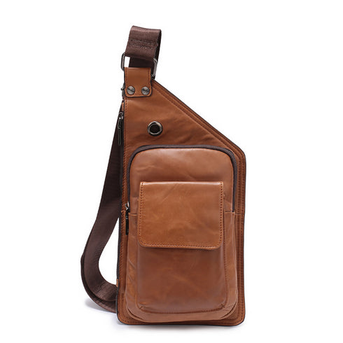 Mens' PU Leather Chest, Shoulder Bag.